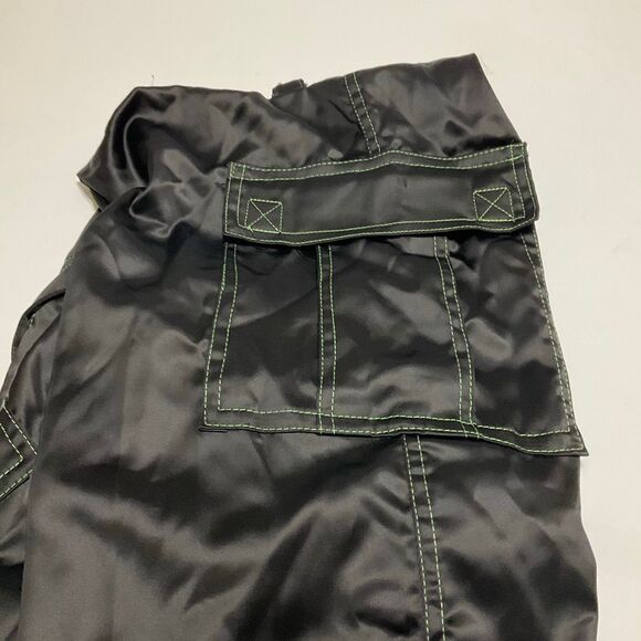 Dolls Kill Punk Trap Chain Cargo Oversized Tie Ankle Pants, XS punk goth baddie - Picture 14 of 16